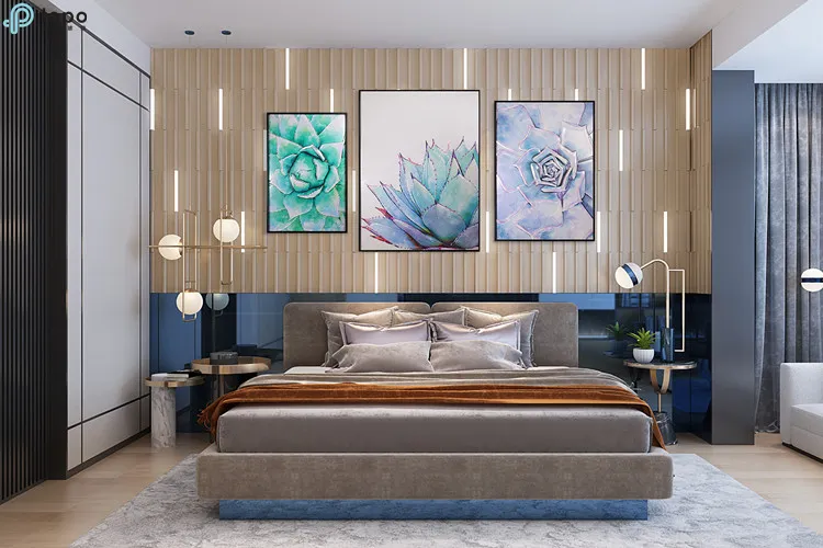 Wholesale Five Sets Green Plants Art Wall Hanging Painting (MR-YB6-2058E)