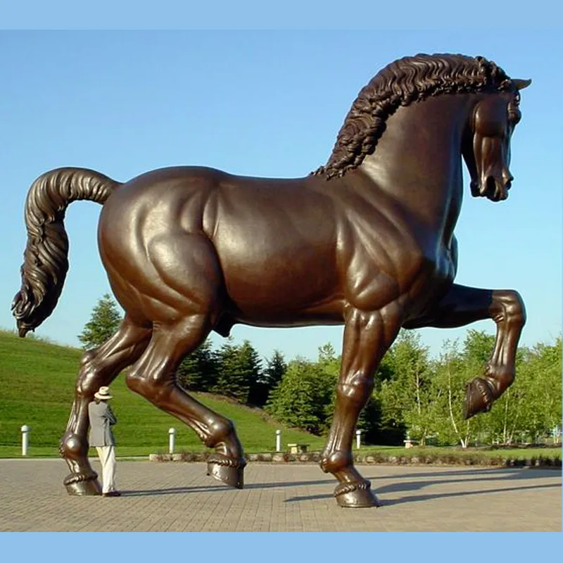 Wholesale Garden Life Size Animal Bronze Cooper Sculpture Antique Brass Horse Statue