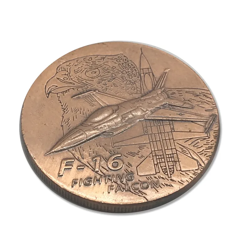 Wholesale Rope Edge Oif Whole Armor Challenge Coin Metal Maker Gold Blanks Nickel Medal Customized Coin of God