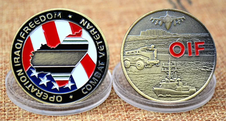 Wholesale Rope Edge Oif Whole Armor Challenge Coin Metal Maker Gold Blanks Nickel Medal Customized Coin of God