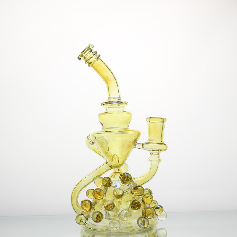 Wholesale Tobacco Heady Oil DAB Rig Recycler Glass Smoking Water Pipe Glass Crafts