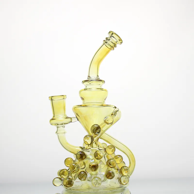 Wholesale Tobacco Heady Oil DAB Rig Recycler Glass Smoking Water Pipe Glass Crafts