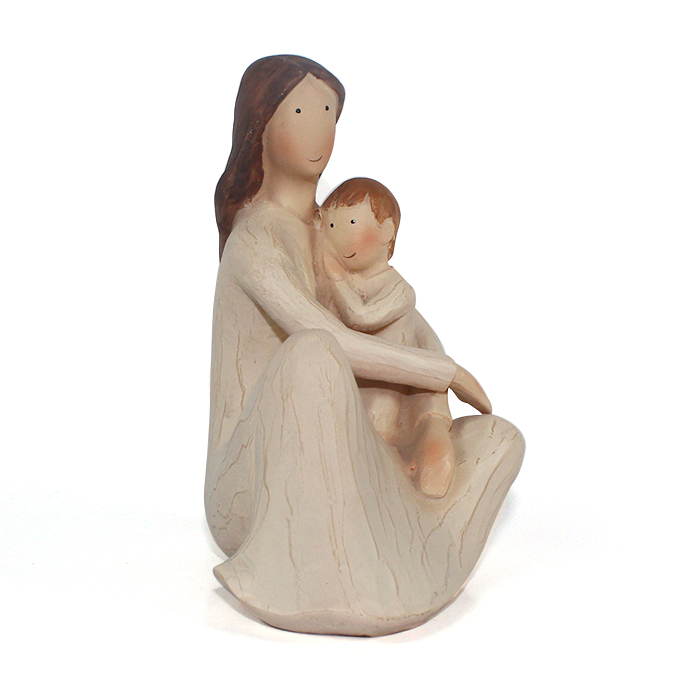 Willow Tree Polyresin Wood Mother Embrace Baby Statue