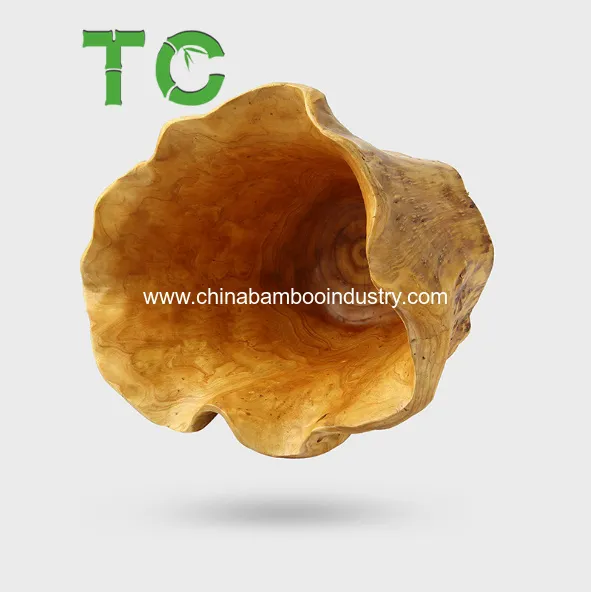 Wood Root Flower Basket