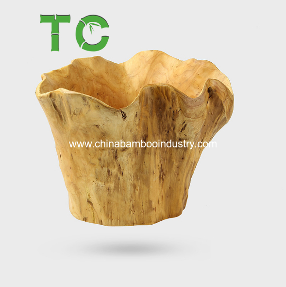 Wood Root Flower Basket